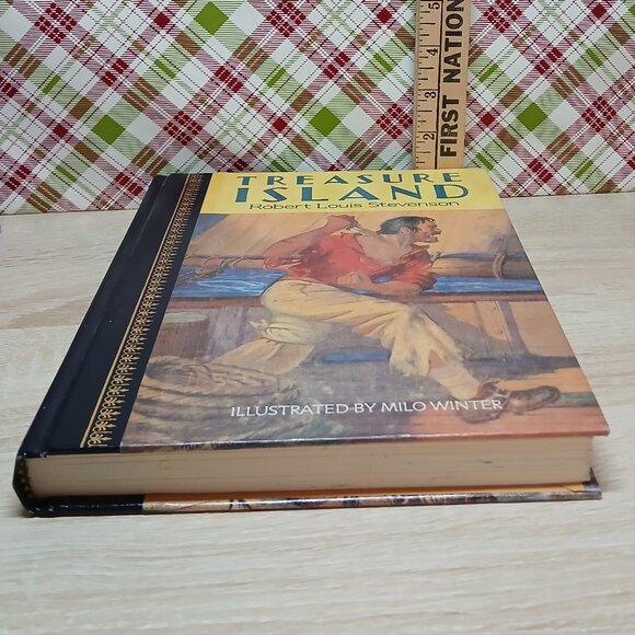 1986 Robert Louis Stevenson Treasure Island Hardcover McNally & Company - Picture 7 of 12